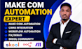 fix make com, setup make come automation, make automation, make expert, skool