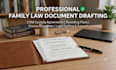 draft family law documents, child custody and divorce agreements