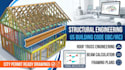 do roof truss engineering, beam calculation, and structural framing plans