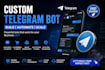 develop a business telegram automation bot with python