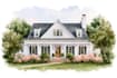 custom digital watercolor house