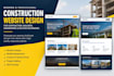 design modern construction contractor remodeling and electrical wix website