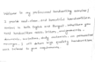 write anything in a bad hand writting
