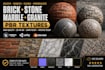 create realistic brick wall stone marble granite pbr textures, photorealistic