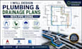 design plumbing and drainage plans with pipe sizing