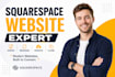 build squarespace website, design or redesign squarespace website, clone website