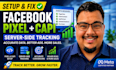 setup facebook pixel conversion API, fix meta pixel, GTM server side tracking