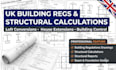 do UK building regs drawings and structural calculations for all projects