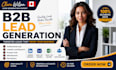 do b2b lead generation, email list building and linkedin lead research