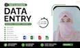 do accurate data entry, copy paste and web research