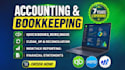do bookkeeping, cleanup, and bank reconciliation in quickbooks online, xero wave