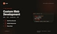 build a custom website from scratch with clean code