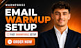 set up warmforge email warmup service inbox placement new warmup tool setup
