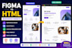 convert figma to responsive HTML CSS website