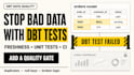 add dbt data quality tests and ci checks