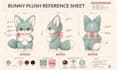 create a professional plush character reference sheet