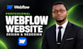 design and develop custom responsive webflow website with cms figma conversion