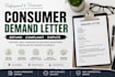write a professional demand letter for refund or consumer dispute