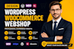 design wordpress woocommerce webshop ecommerce website online store