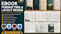 do ebook formatting, book layout design, KDP book design formatting, workbook