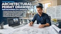 draft architectural permit drawings for california city approval