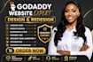 design godaddy website redesign godaddy website design develop godaddy