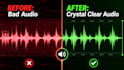 clean up audio background noise and sync video professionally
