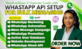 setup whatsapp API whatsapp ai chatbot whatsapp marketing automation