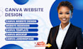 do canva website design, canva website redesign, canva landing page