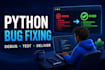 debug and fix errors in your python code
