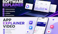 create a professional mobile app explainer video with UI animated motion graphic