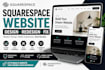 design, redesign or fix your squarespace website