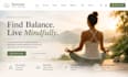 design squarespace yoga studio website medication wellness retreat website