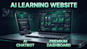 premium ai learning website with ai chatbot and dashboard
