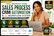create zoho book crm sales pipeline