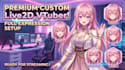 design live2d vtuber model, vtuber background and vtuber commission