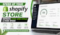 speed up shopify store, improve core web vitals and page speed