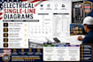 create electrical single line diagrams panel schedules and technical drawings