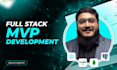 develop a full stack mvp using react, laravel, or django
