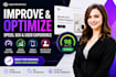 improve and optimized your squarespace website speed, seo and user experience