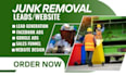 junk removal leads dumper leads cleaning leads hauling landing page google ads