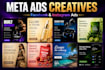 design static meta ad creatives for facebook and  instagram