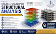 do etabs and staad pro structural analysis and design, structural drawing, slab