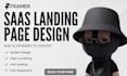 framer saas landing page, startup website design with animations and framer cms
