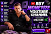 create, manage and buy monetize youtube channel
