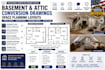 create basement and attic conversion drawings with space planning layouts