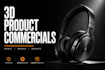 create premium 3d product animation, rendering, modeling and visualization