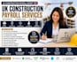 do UK construction payroll including paye, cis deductions, site allowances, rti