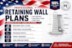 design retaining wall plans structural calculations drainage details and permit