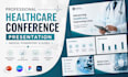 design healthcare conference presentation, medical powerpoint slides